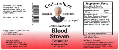 Christopher's Original Formulas Blood Stream Formula – Blutkreislauf-Unterstützung für reines Blut und gesunde Venen (100 Kapseln)