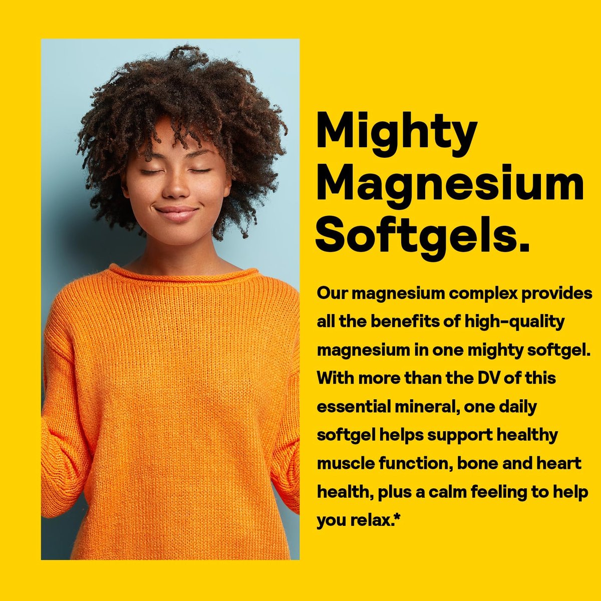 NATURE'S LIFE SoftMag 500 mg – Magnesium-Komplex für Knochen-, Muskel- und Herzgesundheit – Leicht zu schluckende Softgels – 60-Tage-Garantie, 60 Portionen, 60 Stück