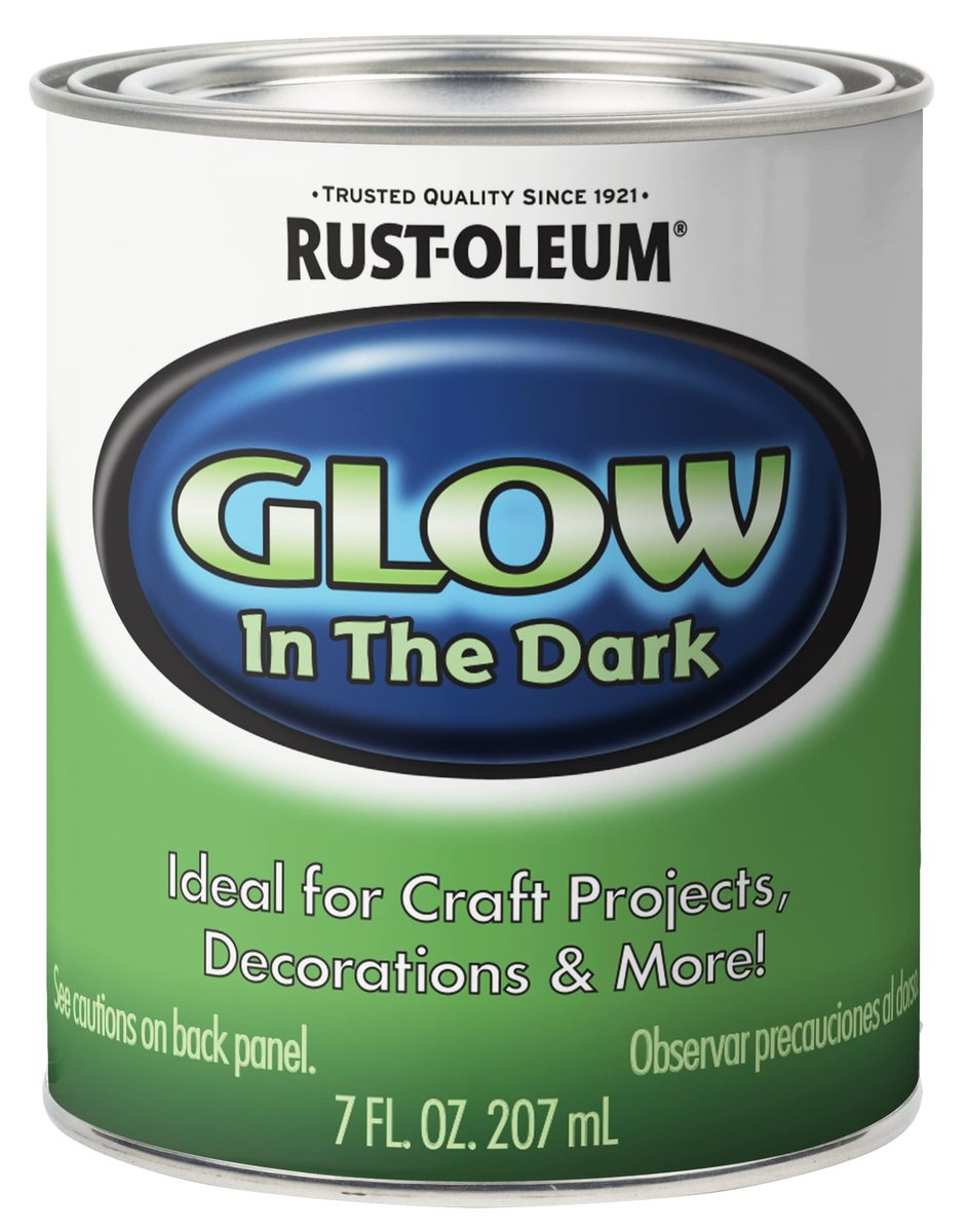 Rust-Oleum 214945 Leuchtfarbe zum Aufpinseln, 0,24 Liter, Grün
