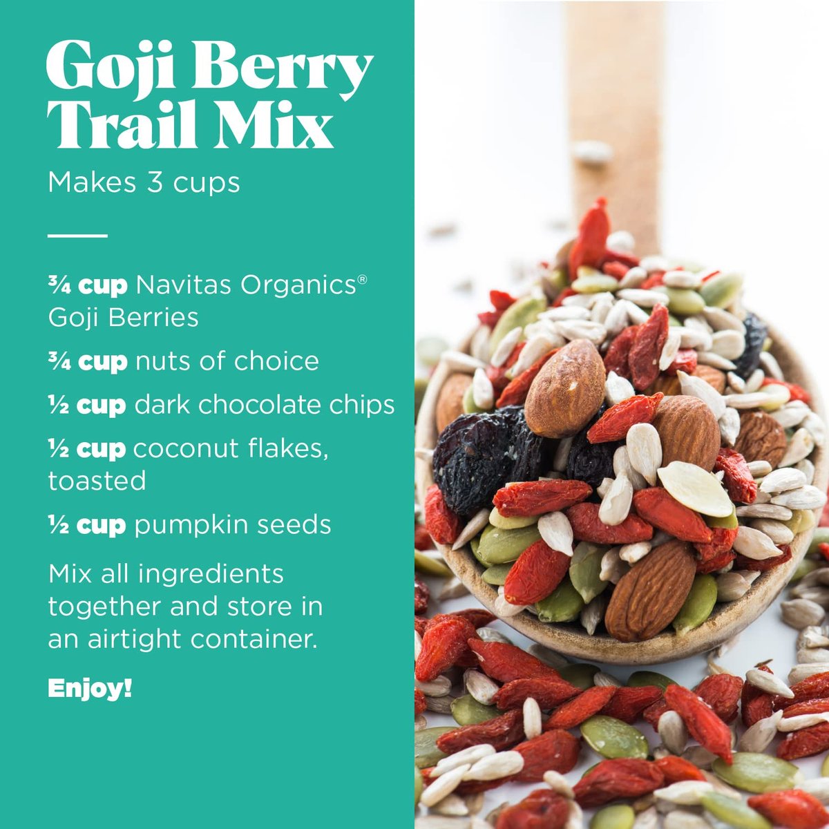 Navitas Organics Goji-Beeren – Für Smoothies, Trail Mix, Backwaren, Haferflocken & mehr – Vitamin A, Antioxidantien, Ballaststoffe – Wolfberry – USDA Bio, Nicht GVO, Glutenfrei, Vegan (450g Beutel, 15 Portionen)