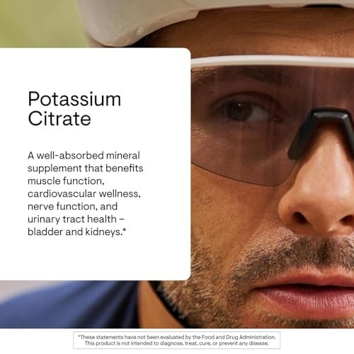 THORNE Kaliumcitrat – Essentielles Elektrolyt-Präparat für Muskelfunktion, Herzgesundheit, Nervenfunktion und Unterstützung der Harnwege* – Drittanbieter-zertifiziert – glutenfrei – 90 Kapseln