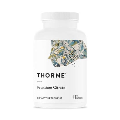 THORNE Kaliumcitrat – Essentielles Elektrolyt-Präparat für Muskelfunktion, Herzgesundheit, Nervenfunktion und Unterstützung der Harnwege* – Drittanbieter-zertifiziert – glutenfrei – 90 Kapseln