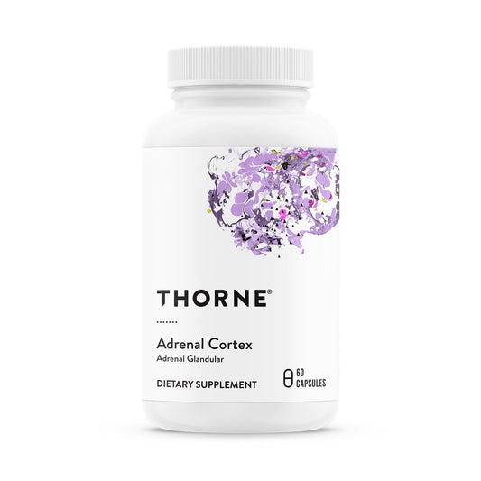 THORNE Adrenal Cortex – Nahrungsergänzungsmittel für Cortisol-Management, Unterstützung der Nebennierenfunktion, Stressbewältigung und Immunsystem – 60 Kapseln