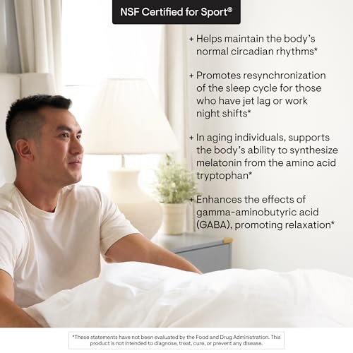 THORNE Melaton-3 – 3 mg Melatonin Kapseln – Unterstützt natürliche Schlafrhythmen, erholsamen Schlaf & Entspannung – NSF-zertifiziert für Sport – Gluten-, Milch- & Sojafrei – 60 Kapseln