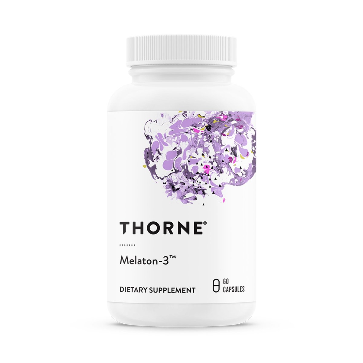 THORNE Melaton-3 – 3 mg Melatonin Kapseln – Unterstützt natürliche Schlafrhythmen, erholsamen Schlaf & Entspannung – NSF-zertifiziert für Sport – Gluten-, Milch- & Sojafrei – 60 Kapseln