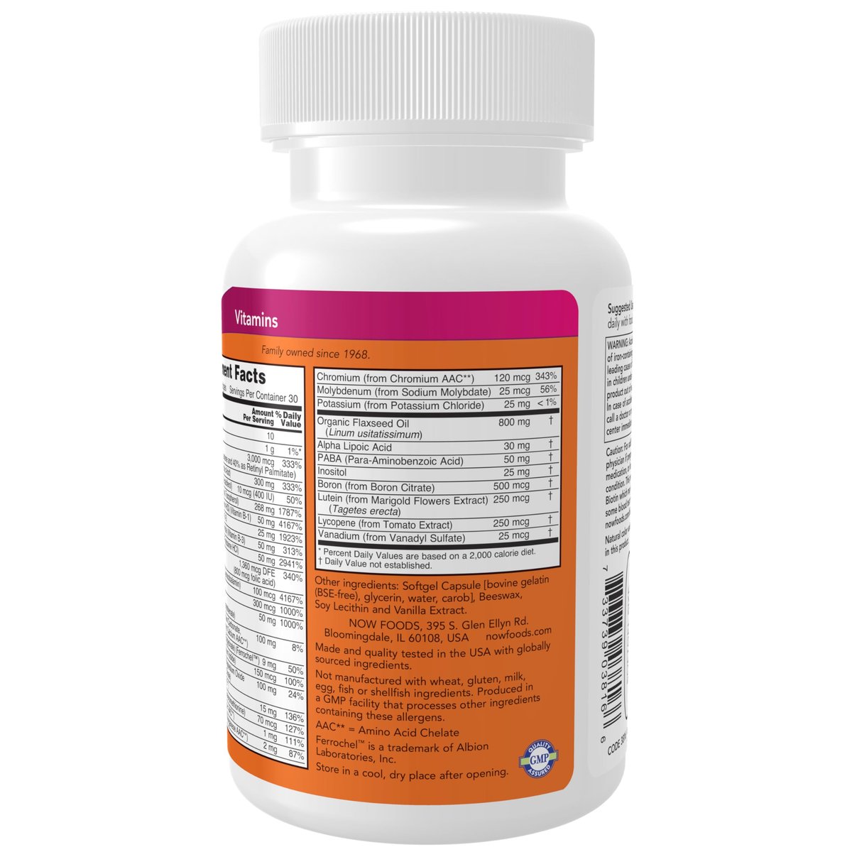 NOW Foods Nahrungsergänzungsmittel, Flüssig-Multi-Gels mit Lutein und Lycopin, plus Leinsamenöl, 60 Softgels