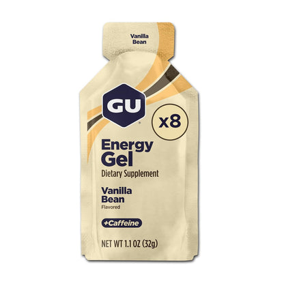 GU Energy Original Sports Nutrition Energy Gel – Vegan & Laktosefrei – Vanille – 8er-Pack (8 x 32 g)