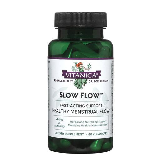 Vitanica Slow Flow – Menstruationsunterstützung, vegan, 60 Kapseln