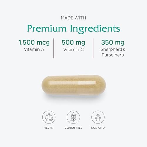 Vitanica Slow Flow – Menstruationsunterstützung, vegan, 60 Kapseln