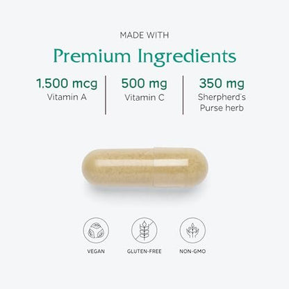 Vitanica Slow Flow – Menstruationsunterstützung, vegan, 60 Kapseln