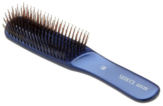 IKEMOTO SEN-705-BL Seduce Haarbürste (L) – Nylonbürste für geschmeidiges Haar aus Japan