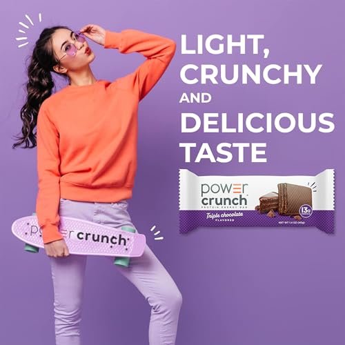 Power Crunch Protein Energy Wafer Bars, Triple Chocolate, 1,4 Unzen (12er Pack)