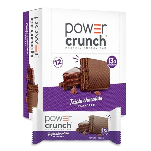 Power Crunch Protein Energy Wafer Bars, Triple Chocolate, 1,4 Unzen (12er Pack)