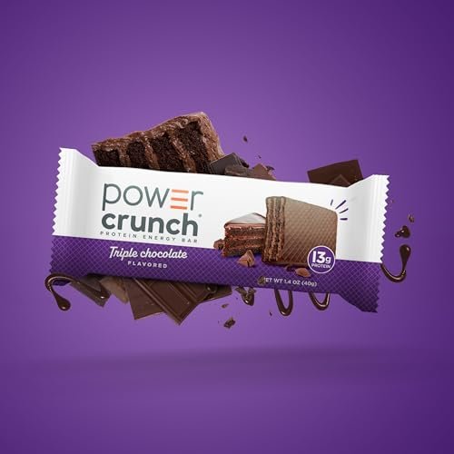 Power Crunch Protein Energy Wafer Bars, Triple Chocolate, 1,4 Unzen (12er Pack)