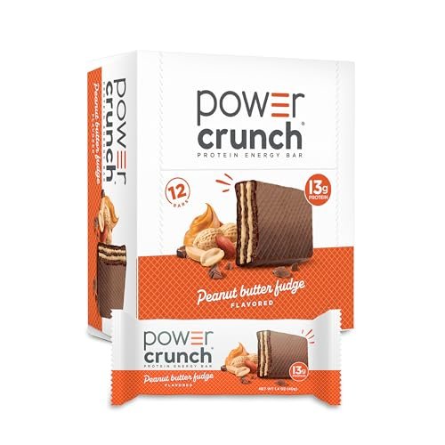 Power Crunch Protein Energy Wafer Bars, Erdnussbutter-Schokolade, 1,4 Unzen (12er Pack)