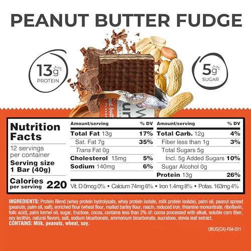 Power Crunch Protein Energy Wafer Bars, Erdnussbutter-Schokolade, 1,4 Unzen (12er Pack)