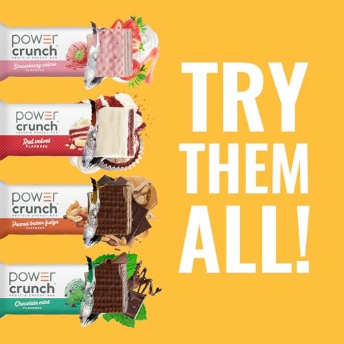 Power Crunch Protein Energy Wafer Bars, Erdnussbutter-Schokolade, 1,4 Unzen (12er Pack)