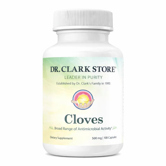 Dr Clark Store Gewürznelken 500 mg – 100 Kapseln für Verdauungskomfort und innere Reinigung, Nicht-GVO & Glutenfrei
