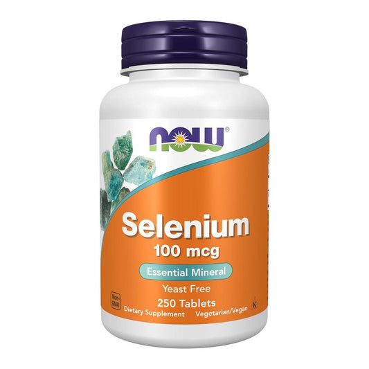 NOW Foods Selen 100 mcg – L-Selenomethionin, 250 Tabletten – Essentielles Mineral für Immunsystem & Schilddrüse