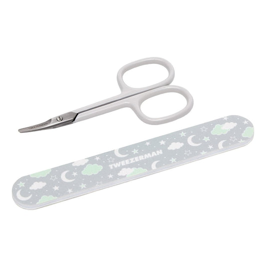 Tweezerman Baby-Nagelschere mit Bär-Feile (Farbe kann variieren)