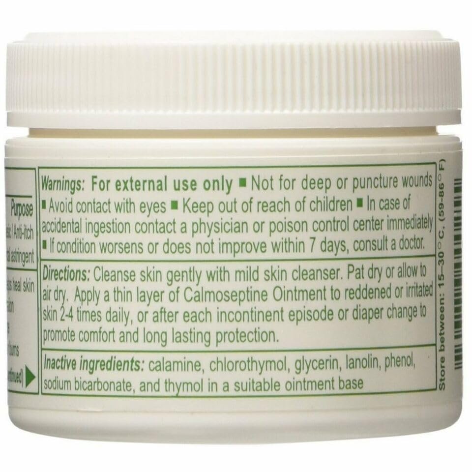 Calmoseptine Salbe – 2,5 Unzen Glas – Hautschutz und Pflege