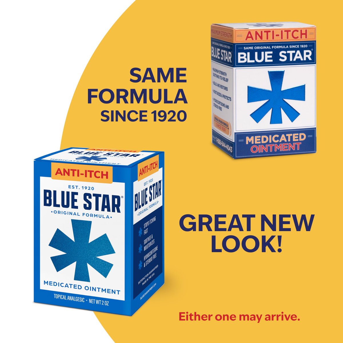 Blue Star Anti-Juckreiz-Salbe – Schnelle Linderung bei trockener, juckender Haut, Hautausschlag, Ringelflechte, rissigen Fersen & mehr – Hydrocortisonfrei & steroidfrei – 56 g