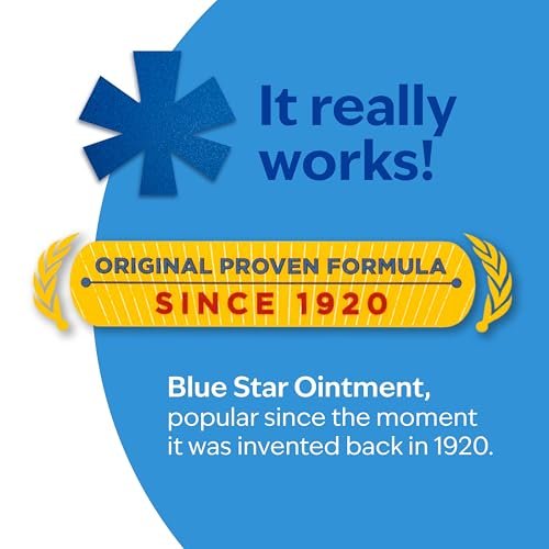 Blue Star Anti-Juckreiz-Salbe – Schnelle Linderung bei trockener, juckender Haut, Hautausschlag, Ringelflechte, rissigen Fersen & mehr – Hydrocortisonfrei & steroidfrei – 56 g
