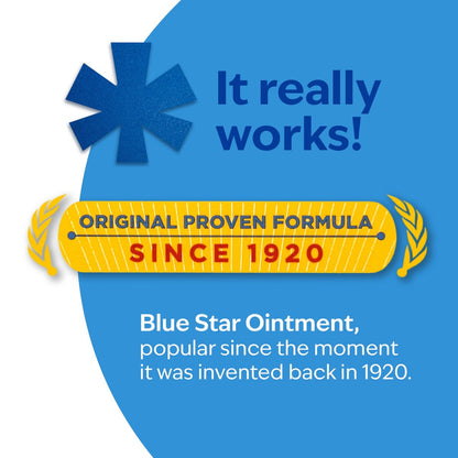 Blue Star Anti-Juckreiz-Salbe – Schnelle Linderung bei trockener, juckender Haut, Hautausschlag, Ringelflechte, rissigen Fersen & mehr – Hydrocortisonfrei & steroidfrei – 56 g