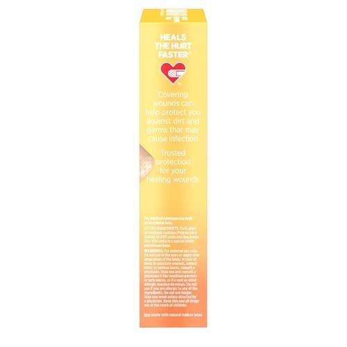 Band-Aid Markenpflaster mit Antibiotikum, extra groß, 8 Stück (1 Packung)