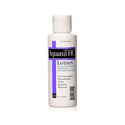 Aquanil HC Lotion – Beruhigende Körperlotion gegen Juckreiz, ohne künstlichen Duft, für alle Hauttypen (118 ml)