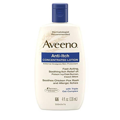 Aveeno Anti-Juckreiz Konzentrierte Lotion, 118 ml – Beruhigende Pflege bei Hautreizungen