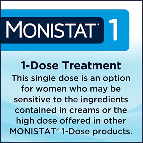 Monistat 1-Tag Behandlung von Scheidenpilzinfektionen für Frauen, 1 vorgefüllter Tioconazol-Crem-Applikator, schnelle Linderung bei vaginalem Juckreiz