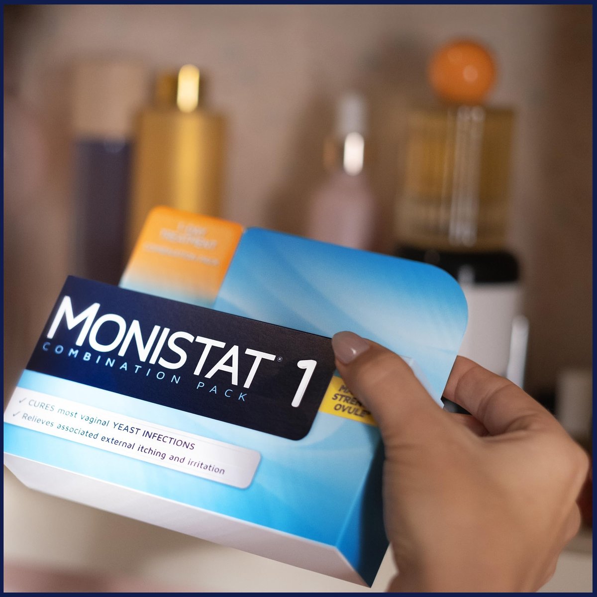 Monistat 1-Tag Behandlung von Scheidenpilzinfektionen für Frauen, 1 vorgefüllter Tioconazol-Crem-Applikator, schnelle Linderung bei vaginalem Juckreiz