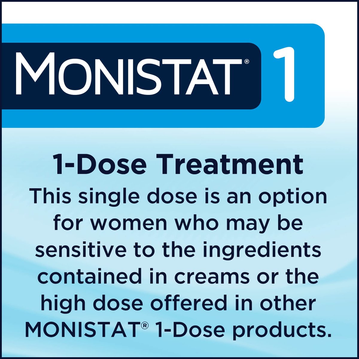 Monistat 1-Tag Behandlung von Scheidenpilzinfektionen für Frauen, 1 vorgefüllter Tioconazol-Crem-Applikator, schnelle Linderung bei vaginalem Juckreiz