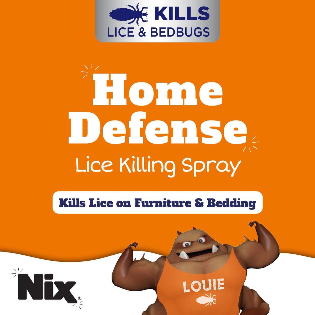 Nix Läuse- und Bettwanzen-Spray für Zuhause, tötet Läuse auf Bettwäsche und Möbeln, geruchsfrei und nicht färbend, 148 ml