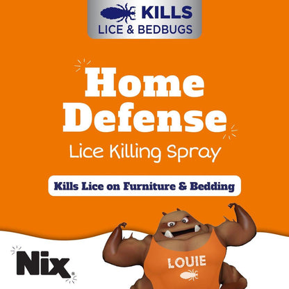 Nix Läuse- und Bettwanzen-Spray für Zuhause, tötet Läuse auf Bettwäsche und Möbeln, geruchsfrei und nicht färbend, 148 ml
