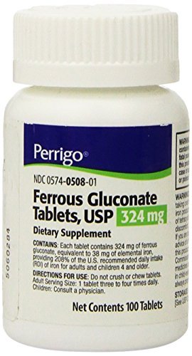 PADDOCK LABORATORIES Eisengluconat Tabletten, 324 mg, 100 Stück