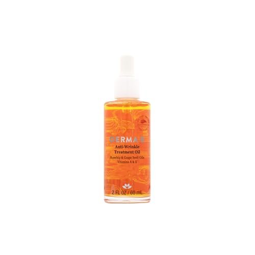 DERMA E Anti-Falten Behandlungöl – Anti-Aging Gesichtsöl mit Vitamin A und Vitamin E – Duftfreie Feuchtigkeitspflege für Gesicht und Hals für jugendliche, vitale Haut, 59 ml