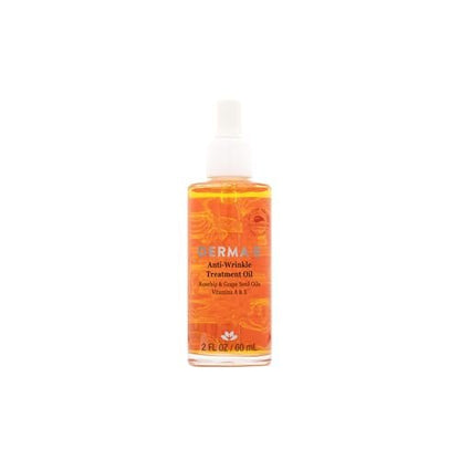 DERMA E Anti-Falten Behandlungöl – Anti-Aging Gesichtsöl mit Vitamin A und Vitamin E – Duftfreie Feuchtigkeitspflege für Gesicht und Hals für jugendliche, vitale Haut, 59 ml