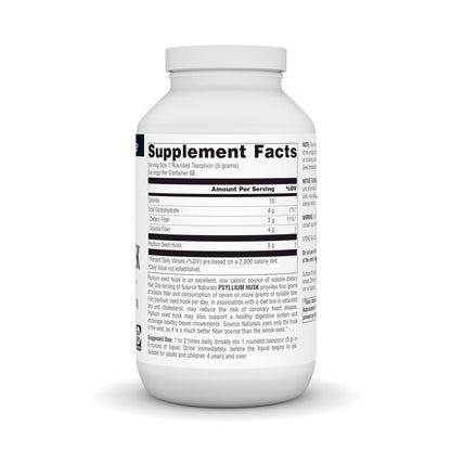 Source Naturals Psyllium Husk Powder, 340 g – Ballaststoffreiche Nahrungsergänzung