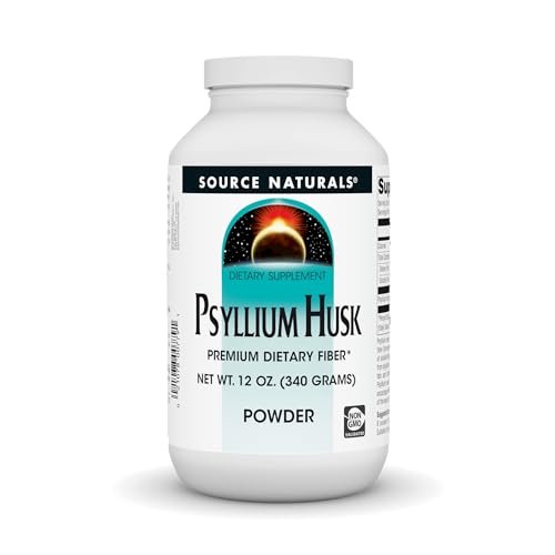 Source Naturals Psyllium Husk Powder, 340 g – Ballaststoffreiche Nahrungsergänzung