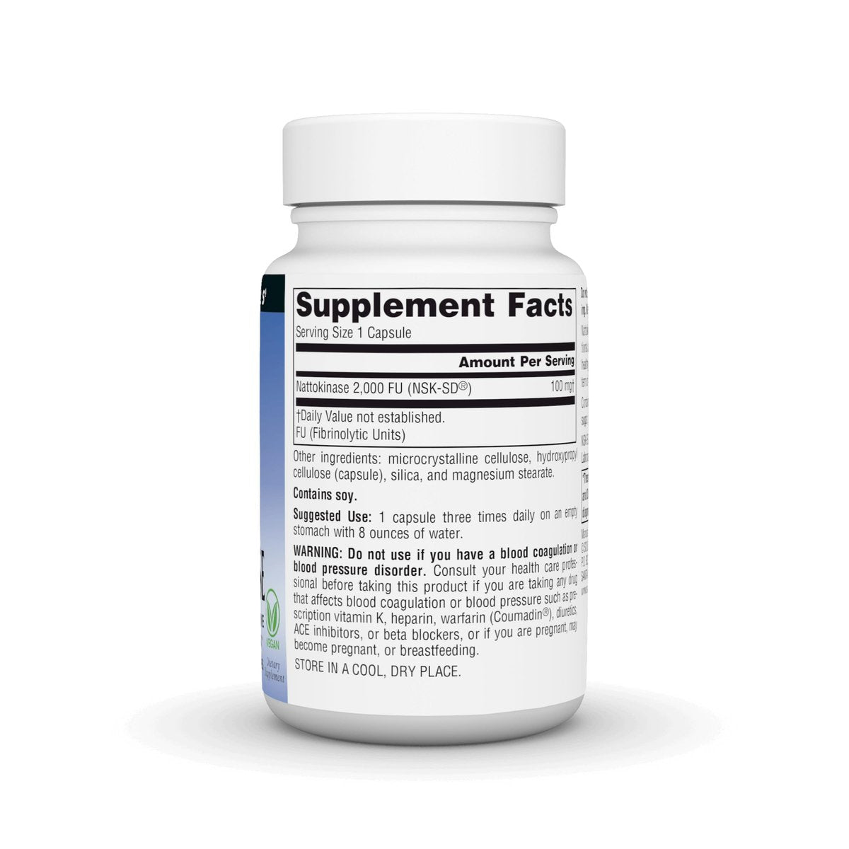 Source Naturals NSK-SD Nattokinase 100 mg – Systemisches Enzym für gesunde Durchblutung* – 60 vegane Kapseln