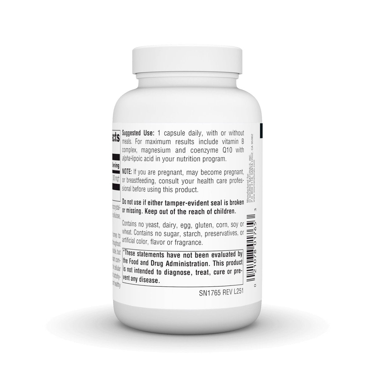 Source Naturals Alpha-Liponsäure 300 mg – 120 Kapseln | Hochdosiertes Antioxidans
