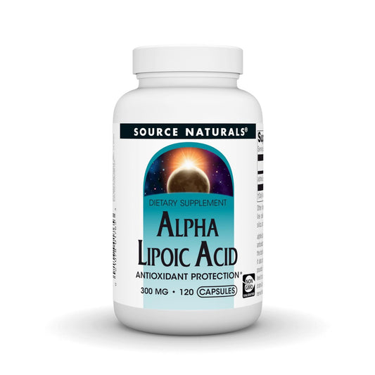Source Naturals Alpha-Liponsäure 300 mg – 120 Kapseln | Hochdosiertes Antioxidans