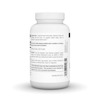 Source Naturals L-Tryptophan 500 mg – 120 Kapseln für Stimmung, Entspannung und Schlaf*