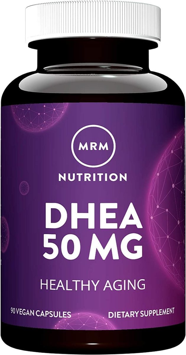 MRM Nutrition DHEA 50 mg – für Frauen und Männer – Mikronisiertes DHEA-Präparat für gesundes Altern, magere Muskeln und verbesserte Aufnahme – vegan, glutenfrei, nicht-GVO – 90 Portionen