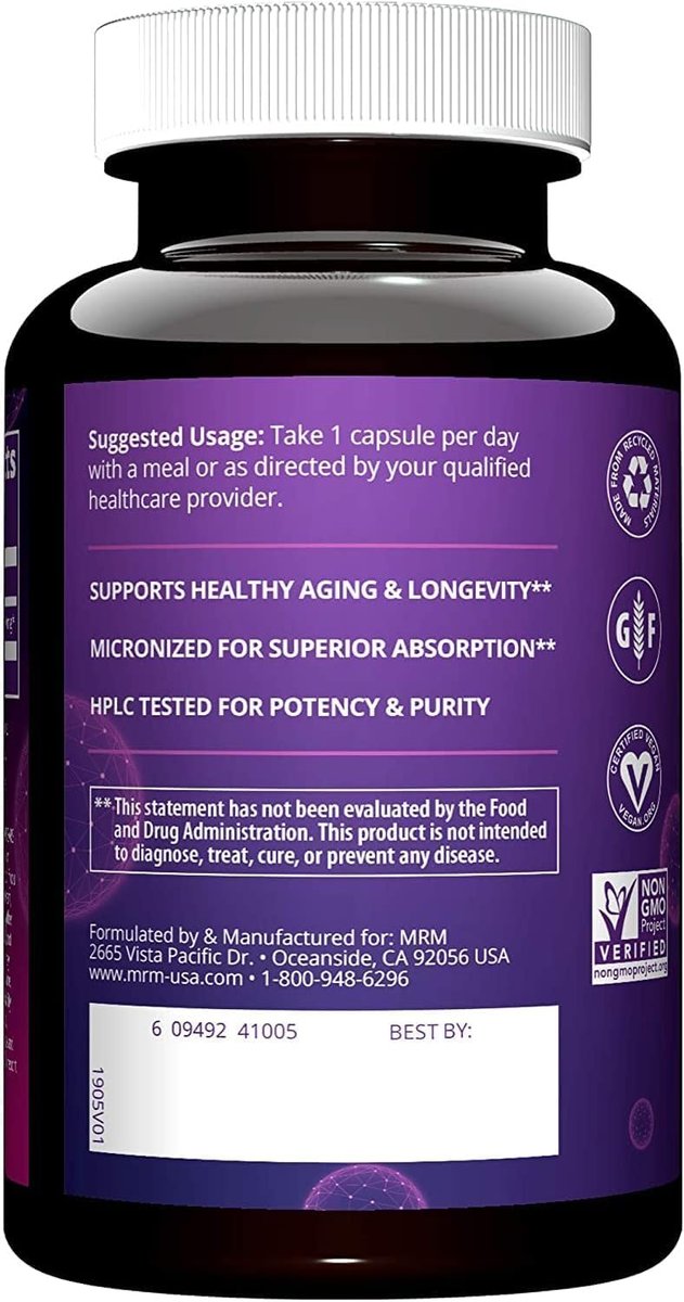 MRM Nutrition DHEA 50 mg – für Frauen und Männer – Mikronisiertes DHEA-Präparat für gesundes Altern, magere Muskeln und verbesserte Aufnahme – vegan, glutenfrei, nicht-GVO – 90 Portionen