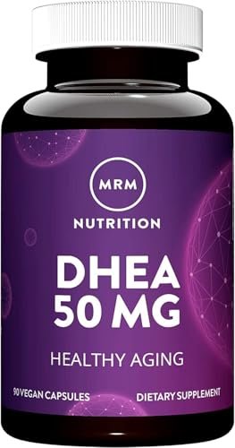 MRM Nutrition DHEA 50 mg – für Frauen und Männer – Mikronisiertes DHEA-Präparat für gesundes Altern, magere Muskeln und verbesserte Aufnahme – vegan, glutenfrei, nicht-GVO – 90 Portionen