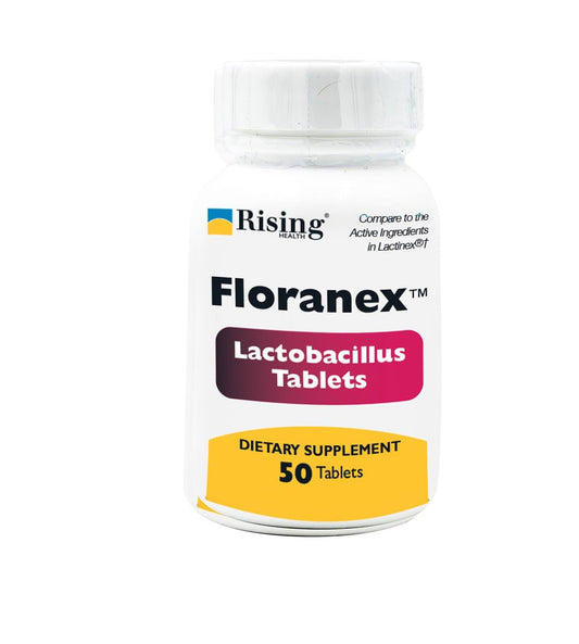 Rising Health Floranex Tabletten - Lactobacillus Probiotikum Nahrungsergänzungsmittel - 50 Tabletten