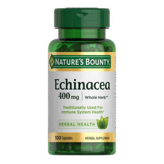 Nature's Bounty Echinacea 400mg – 100 Kapseln zur Unterstützung des Immunsystems